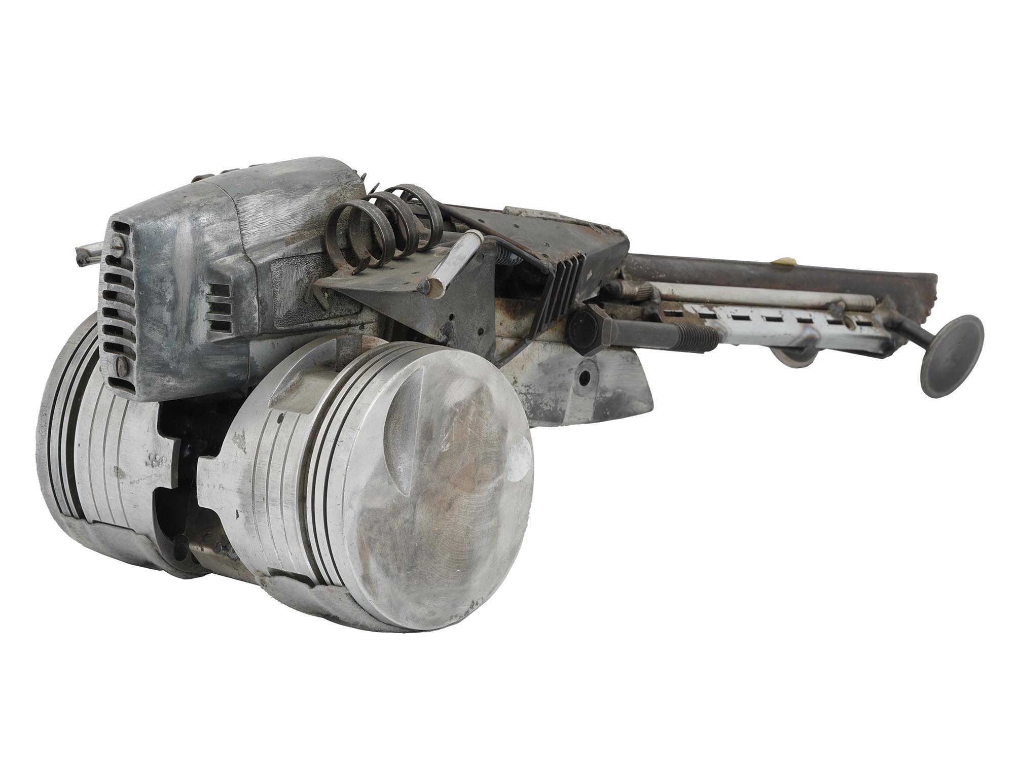 FUNNY CAR ASSEMBLAGE SCULPTURE BY DANIEL FIORDA PIC-1